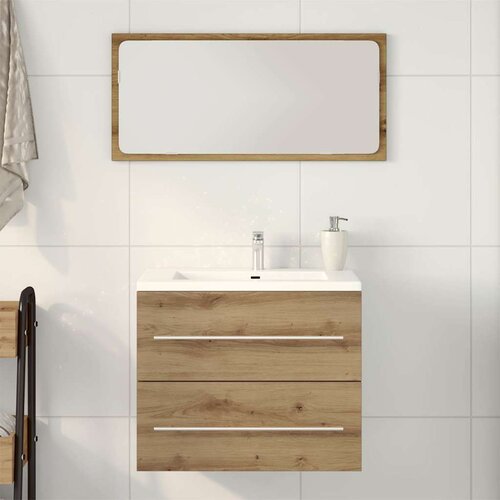 Ormarić za umivaonik u kupaonici Artisan hrast 60x38,5x48 cm Konstruirano drvo Slike