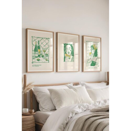 WALLXPERT Ç-300556 - 3040 set dekorativnih slika u više boja (3 komada) Cene