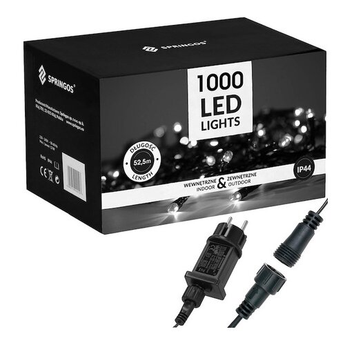 springos novoletne lučke 1000 LED 6500K 8 funkcij 50 + 2,5m Cene