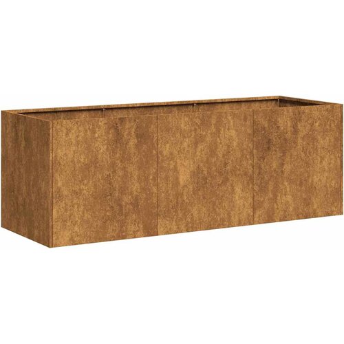 Maison Chic Cvetlični Lonec - Cvetlično korito Rusty 120x40x40 cm Vremensko odporno jeklo, (21789645) Cene