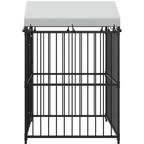  kavez za pse s krovom 120 x 120 x 150 cm Slike