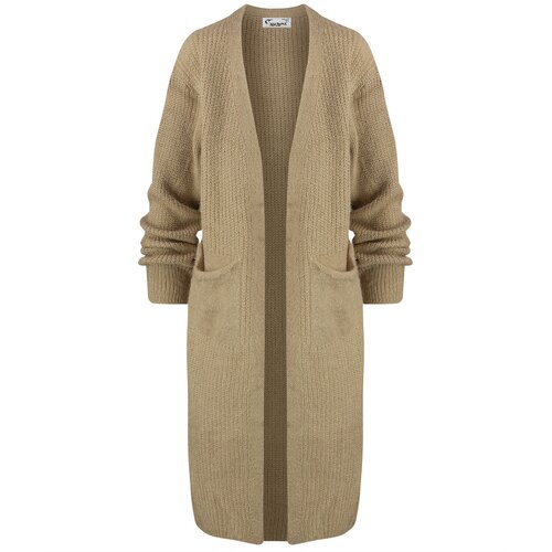 Pri Long knit cardigan sweater with pockets LUIZIANA Cijene