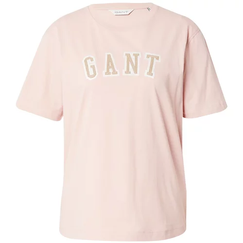 Gant Majica svijetlosmeđa / roza / bijela