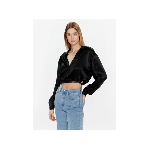 Calvin Klein Jeans Bluza J20J220327 Črna Regular Fit