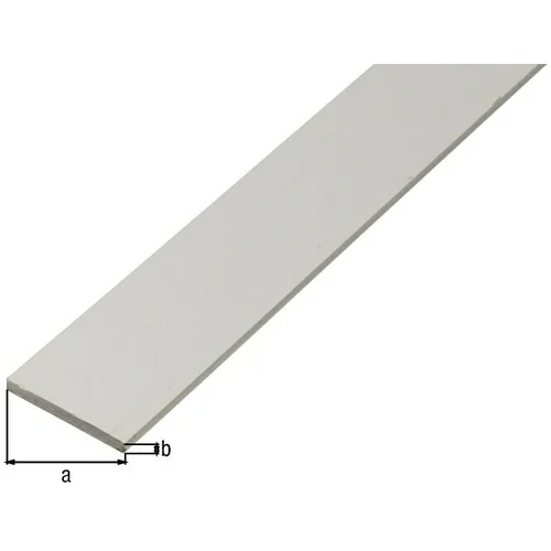 Alberts Plosnati profil (D x Š: 2.600 x 25 mm, Debljina: 2 mm, PVC)