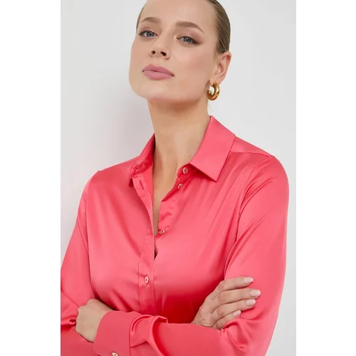 Marciano Guess Košulja za žene, boja: ružičasta, regular, s klasičnim ovratnikom