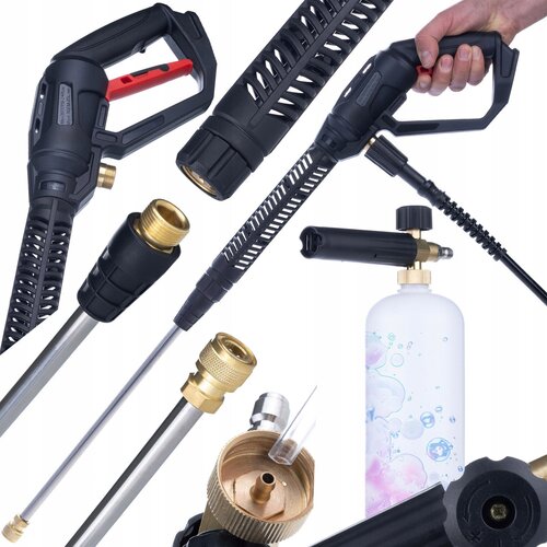 Rosfix pro clean gun PCG1 pištola za tlačni čistilec s priključkom M22X1,5; 14 mm steblo + 1/4" hitri priključek + pištola za penjenje 1000 ml za tlačni čistilec, (21746425) Cene