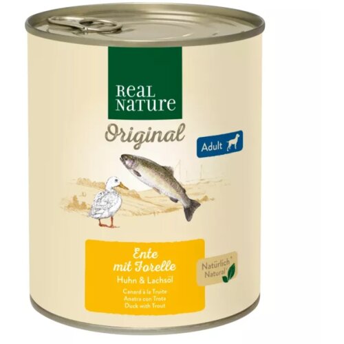 Real Nature Adult raca in postrv 800 g Cene
