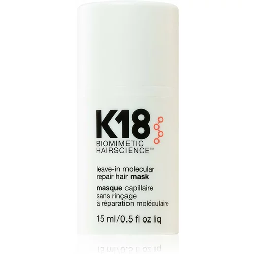 K18 leave-in molecular repair hair mask maska za lase za poškodovane lase 15 ml