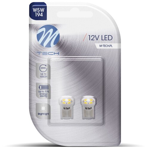 Mtech sijalica 12V W5W W2.1X9.5D led 4xSMD2835 2KOM LB017W Cene
