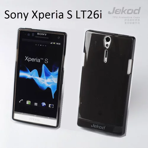  Gumijasti / gel etui Jekod za Sony Xperia S LT26i - črni