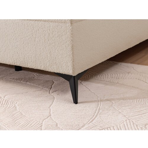 Ropez Bež boxspring postelja s prostorom za shranjevanje 200x200 cm Ornes &amp;ndash; Slike