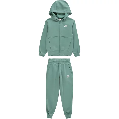 Nike Sportswear Jogging komplet 'Club Fleece' smaragdno zelena / bijela