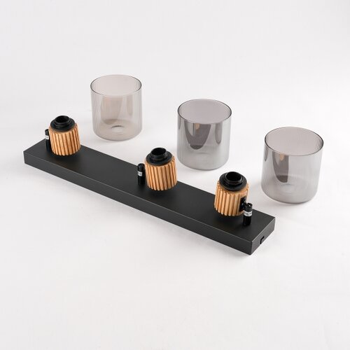  Brilagi - Spot svetlo HYGGE 3xE14/15W/230V crno/zadimljeno Slike