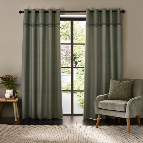 Catherine Lansfield Zelene zavjese u setu 2 kom 168x229 cm Melville &amp;ndash; Slike