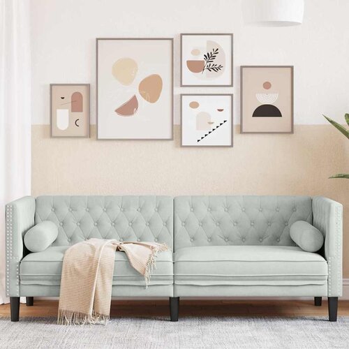 SOFA Svijetlo siva 194 x 74,5 x 70,5 cm Baršun Cene
