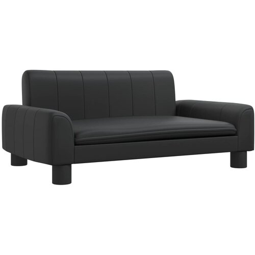 Maison Chic Otroški kavč - Otroški divan - Otroški sedež črn 70x45x30 cm umetno usnje, (21729554) Cene