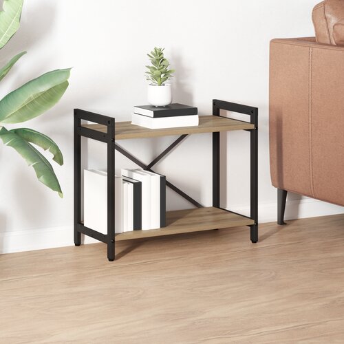 VidaXL Police za knjige hrast artisan 60 x 30 x 48.5 cm MDF i čelik Slike