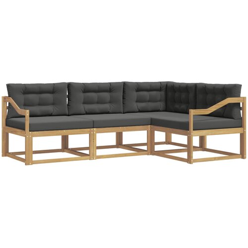 vidaXL Zunanja garnitura za sedenje 3 pcs Bela in antracit Poliester, (5000280539) Cene