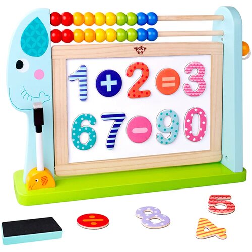 Tooky Toy Dvostrana drvena tabla Elephant Cene