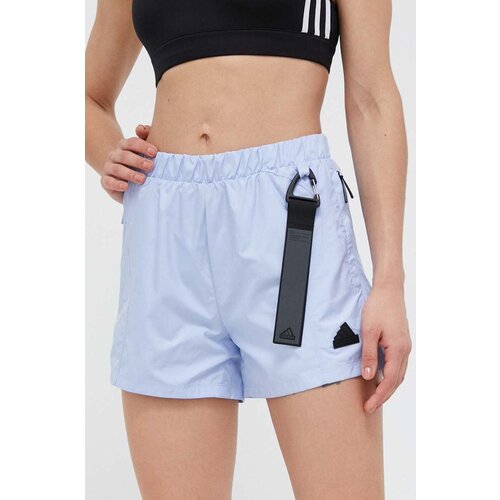 Adidas Kratke hlače za žene, s aplikacijom, visoki struk Slike