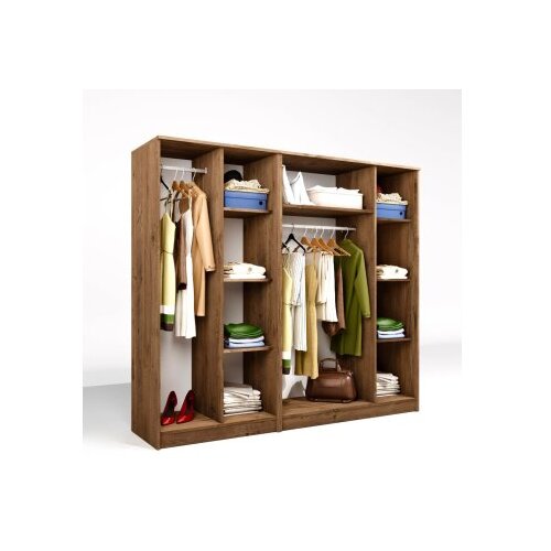 Hanah home Ormar Kardelen 1600-123, 200x180x51.8 cm, , Smeđa Slike