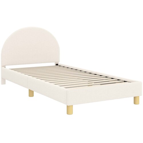  za djecu s uzglavljem Krem 90 x 190 cm Boucl&amp;eacute; Slike
