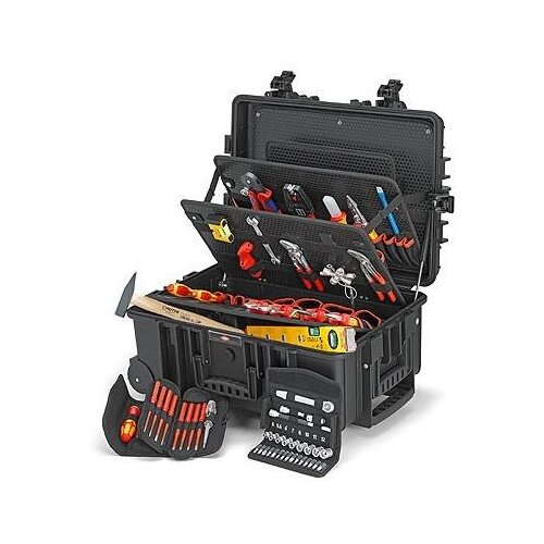 Knipex-Werk Električar Kovčeg za alat, opremljen 63-dijelni Robust 45 Elektro 00 21 37 Cijene