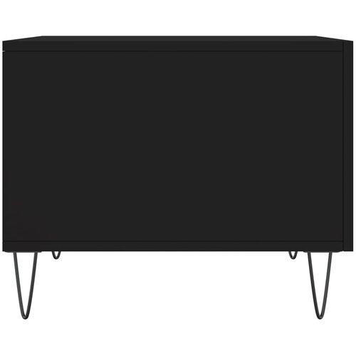  Stolić za kavu crni 50 x 50 x 40 cm od konstruiranog drva Crna Slike