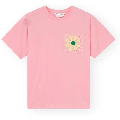 Compania Fantastica Majice s kratkimi rokavi COMPA&Ntilde;IA FANT&Aacute;STICA T-Shirt 11127 - Pink Rožnata Cene