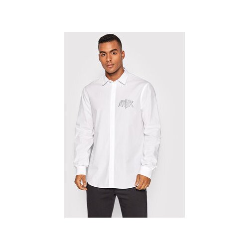 Armani Exchange Srajca 6LZC12 ZNTQZ 1100 Bela Regular Fit Slike