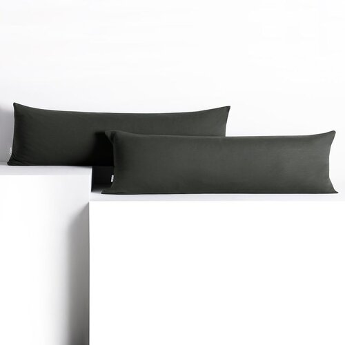 DecoKing Jastučnica za valjkasti jastuk Amber 20x145 cm, grafitna Cijene