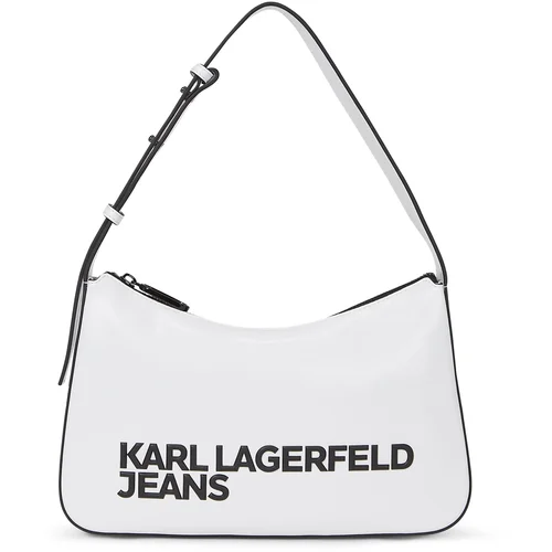 KARL LAGERFELD JEANS Torba za čez ramo črna / bela