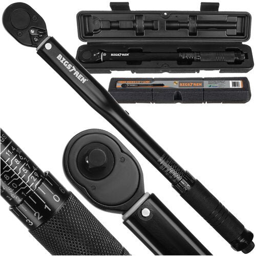 Bigstren 26079 moment ključ 3/8&amp;quot;, 7&amp;ndash;112 Nm, &amp;plusmn;4%, s certifikatom i koferom Slike