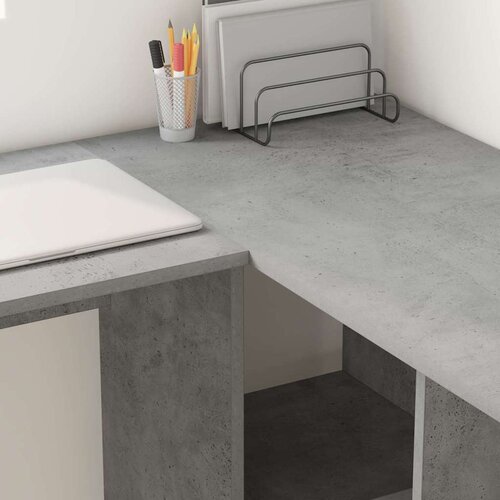  Stol s policom 142 x 102 x 73 cm Konstruirano drvo Slike