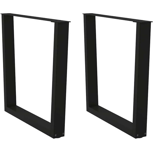  Noge za blagovaonski stol V-oblika 2 kom Crne 80 x (72-73,3) cm Čelik Cene