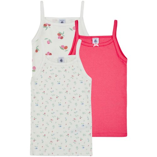 Petit Bateau Majice brez rokavov 3 CHEMISES BRETELLES Rožnata Slike