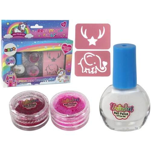 Beauty Set Nail Polish Loose Glitter Stencils Cijene
