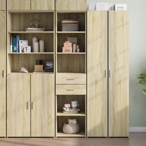  Visoka komoda hrasta sonome 45x42,5x185cm od konstruiranog drva Slike