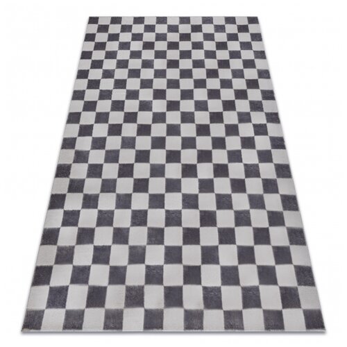 RugsX Preproga AURA EB112 siva - Šahovnica, strukturna, moderna 140x190 cm, (5000209189) Cene