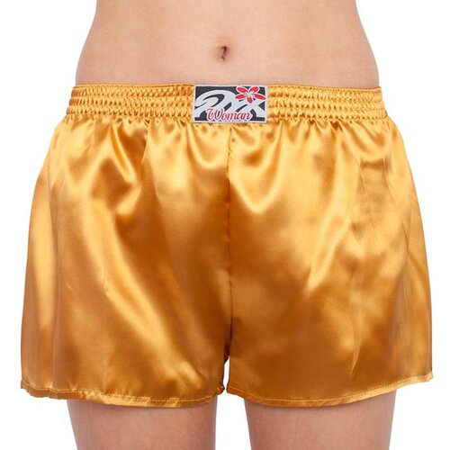 STYX women's shorts classic rubber satin gold (L685) Slike