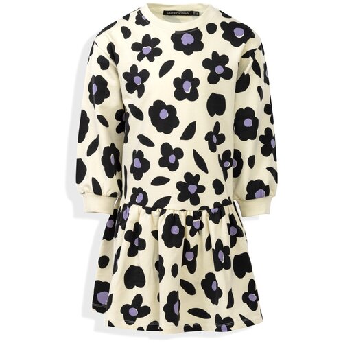 Lucky Kiddo Fashion obleka DR LK_F-KGD 25_1 LS D bela 110/116 Cene