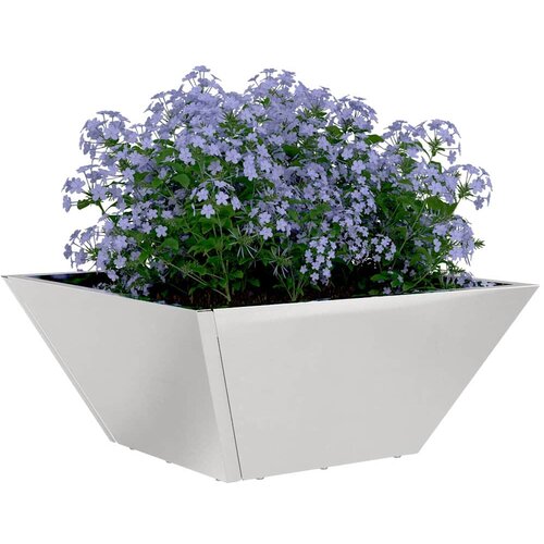  Vrtna saksija Srebrno 35 x 35 x 15 cm Nehrđajući čelik Slike