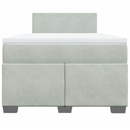 Box spring krevet s madracem svjetlosivi 120x200 cm bar&amp;scaron;unasti Slike
