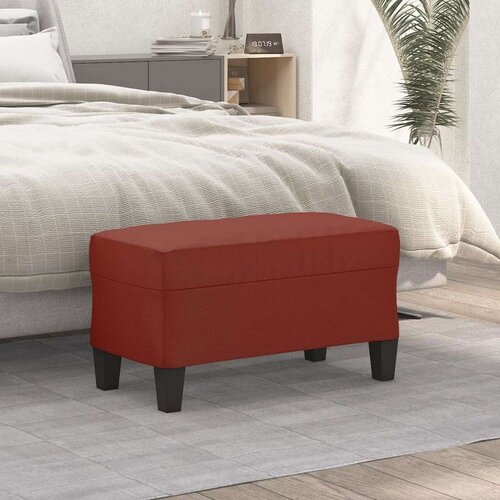  Klupa crvena boja vina 70 x 35 x 41 cm od umjetne kože Cijene