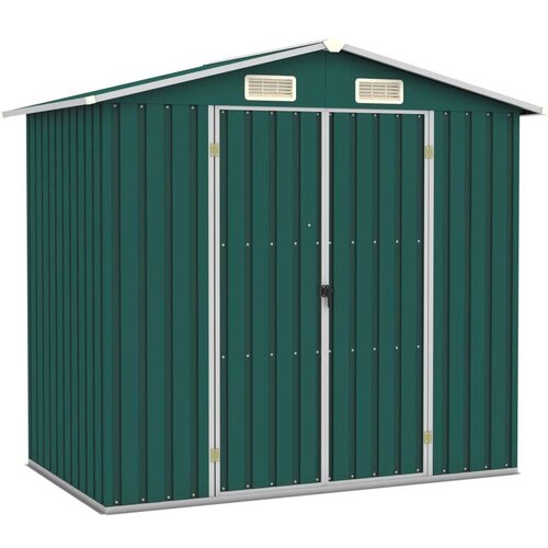 vidaXL vrtna lopa zelena 205x129x183 cm pocinkano jeklo Cene