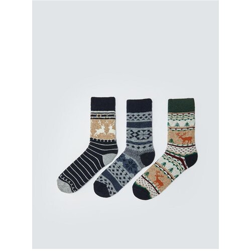 LC Waikiki Patterned Men's Socks 3-Piece Cene