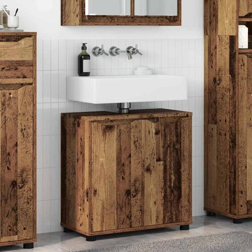 vidaXL Kabinet za umivalnik v kopalnici Star les 60 x 30 x 60 cm Cene