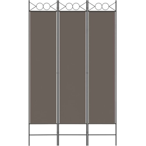  Paravan - Sobna pregrada s 3 panela antracit 120 x 220 cm od tkanine - Antracit 120 x 220 cm 1 3 Slike