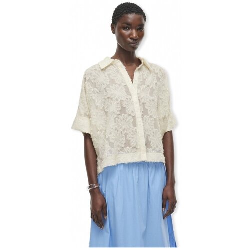 ROUGE EDIT Topi & Bluze Kyoto Shirt 2/4 - Birch Bež Cene